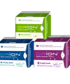 [IT]Assorbenti Drion - giorno + notte + salvaslip - cotone biologico e ioni negativi